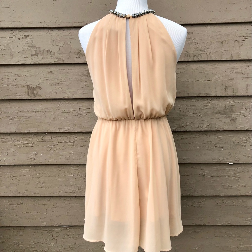 Romeo & Juliet Couture rhinestone open back dress! - Picture 4 of 7